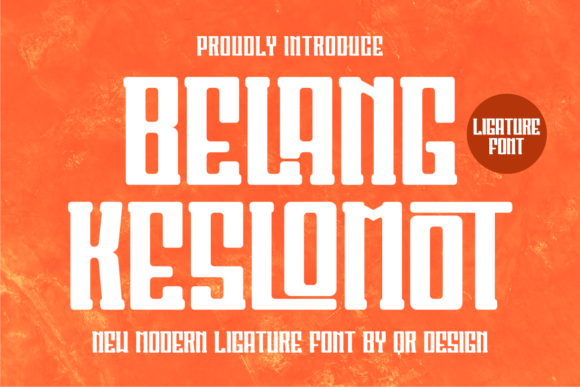 Belang Keslomot Font for Bold Craft Branding