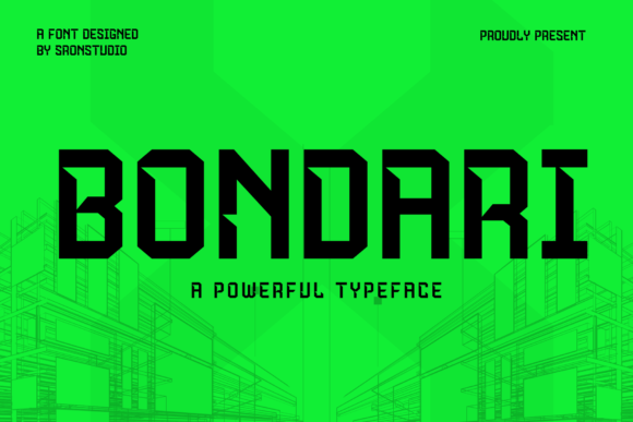 Bondari Typeface: Bold Sans Serif for Editorial Design