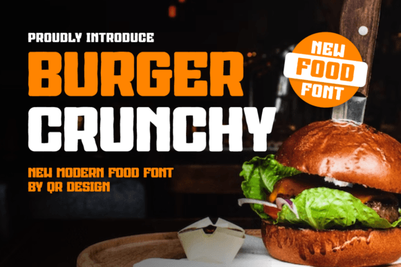 Burger Crunchy: The Playful Sans Serif Font for Makers