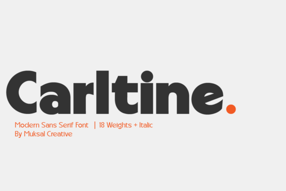 Carltine Typeface: Bold Serif for Digital Branding