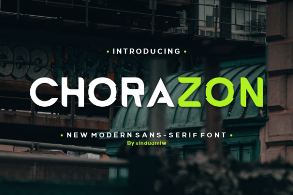 Chorazon: A Bold Sans Serif Font for Editorial Impact