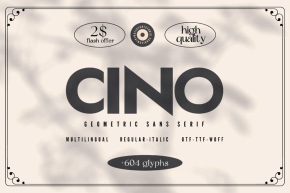 Cino: A Modern Sans Serif Font for Editorial Design