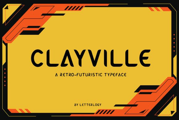 Clayville: A Retro-Futuristic Typeface for Modern Editorial Design