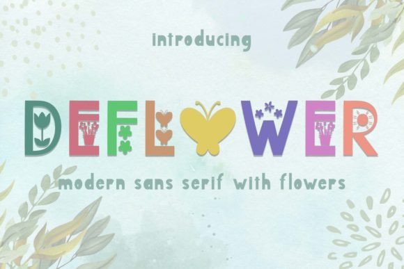 Deflower: A Quirky Sans Serif Font for Editorial Design