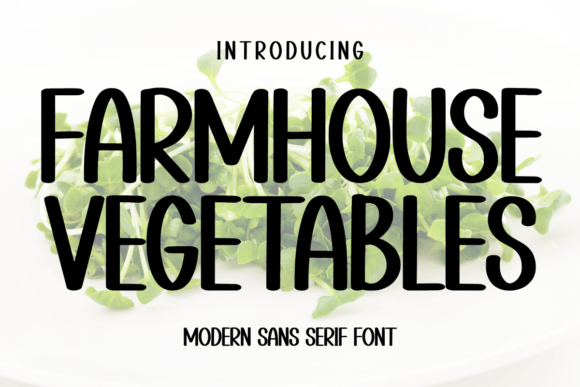 Designing with Farmhouse Vegetables: A Unique Serif Font for Web