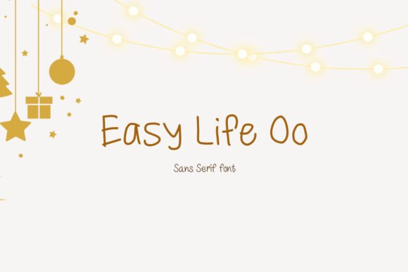 Easy Life Oo: A Playful Typeface for Handmade Brands