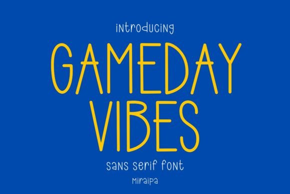 Elevate Your Brand with Gameday Vibes Typeface