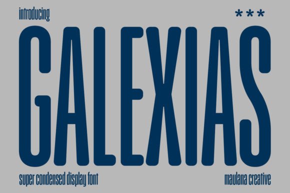 Galexias: A Modern Sans Serif Font for Editorial Design