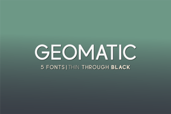 Geomatic Font: Elevate Your Brand with Modern Sans Serif
