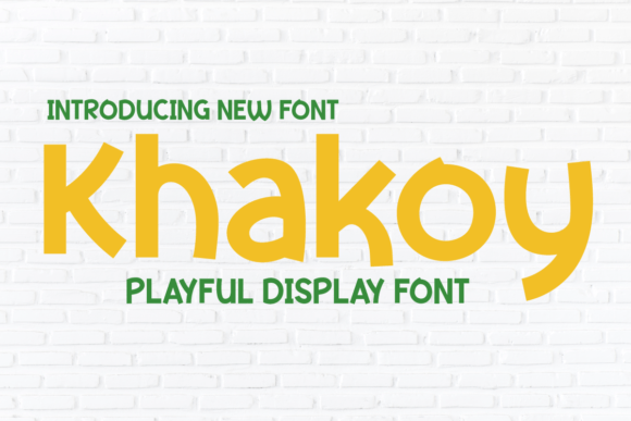 Khakoy Font: A Playful Sans Serif for Digital Branding