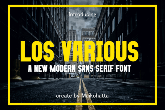 Los Various: A Clean Sans Serif Font for Modern Branding