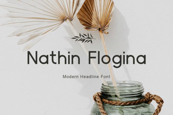 Nathin Flogina: The Modern Sans Serif Font for Crafters