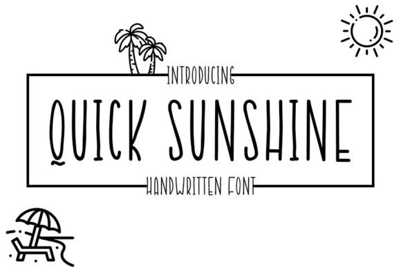Quick Sunshine Font: The Handwritten Typeface for Viral Social Graphics