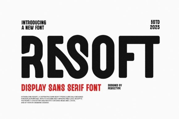 Resoft: The Minimalist Sans Serif Font for Modern Brands