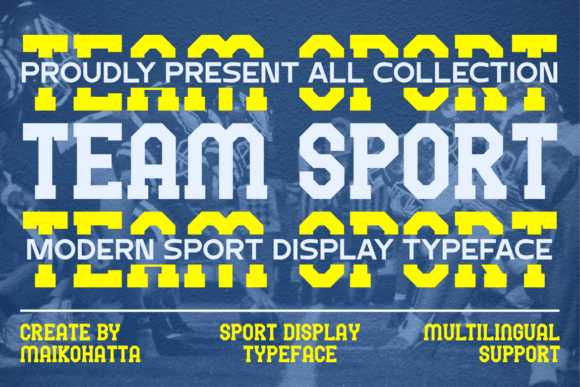 Team Sport Typeface for Bold Editorial Branding
