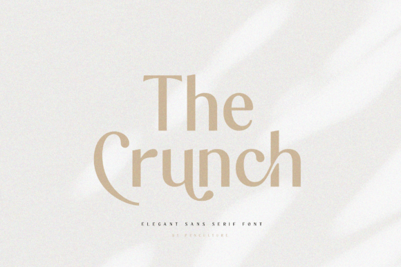 The Crunch: A Modern Sans Serif Font for Makers