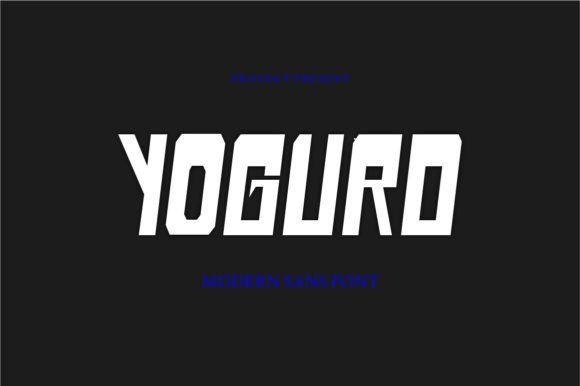 Yogurd: A Bold Sans Serif Typeface for Modern Editors